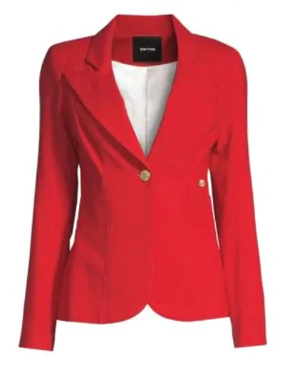 Shop Smythe Women's Duchess Wool Blazer In Red