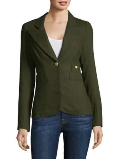 Shop Smythe Women's Duchess Wool Blazer In Army