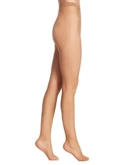Shop Wolford Women's Small Fishnet Tights In Honey