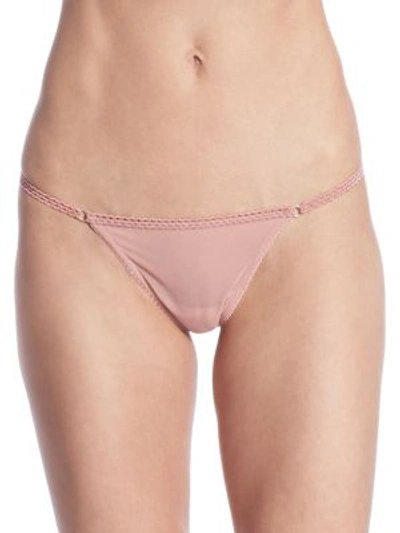 Shop Wolford Sheers String Bottom In Ash Rose