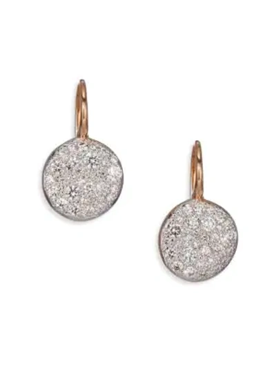 Shop Pomellato Sabbia Diamond & 18k Rose Gold Drop Earrings