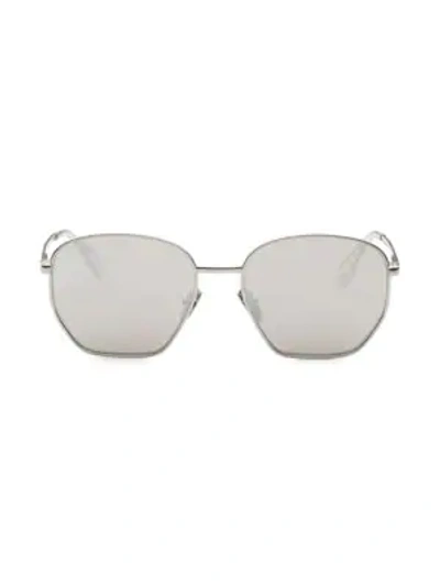 Shop Karen Walker 55mm Ottoman Square Sunglasses In Platinum