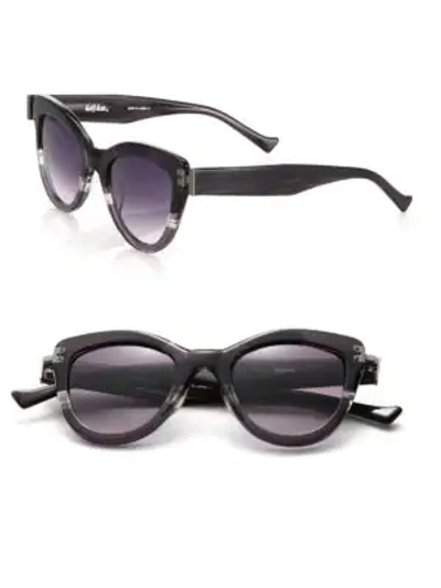 Shop Grey Ant Diskov 49mm Cat Eye Sunglasses In Dark Grey