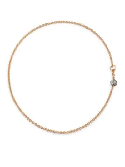 Shop Pomellato Sabbia Diamond & 18k Rose Gold Necklace