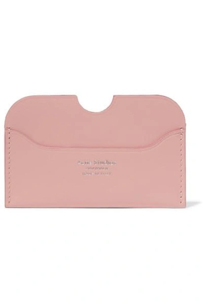 Shop Acne Studios Elmas S Leather Cardholder In Pastel Pink