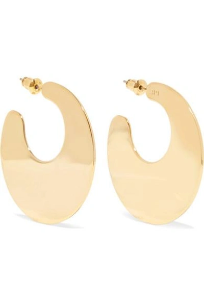 Shop Arme De L'amour Gold-plated Hoop Earrings