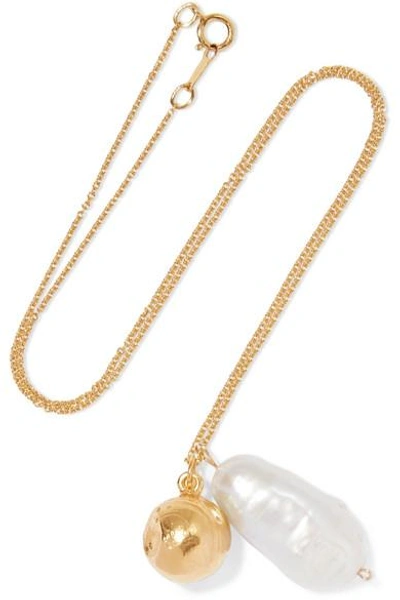 Shop Alighieri The Remedy Chapter Iii Gold-plated Pearl Necklace