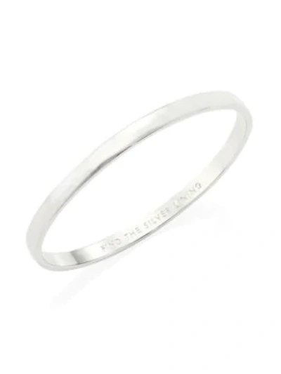 Shop Kate Spade Idiom Find The Silver Lining Hinged Bangle