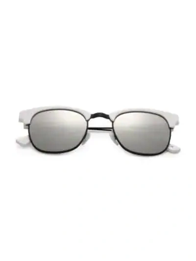 Shop Westward Leaning Vanguard 11 49mm Square Sunglasses In White