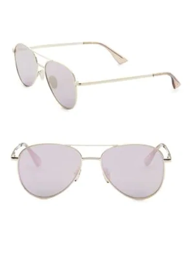 Shop Karen Walker 54mm Imperium Aviator Sunglasses In Blue