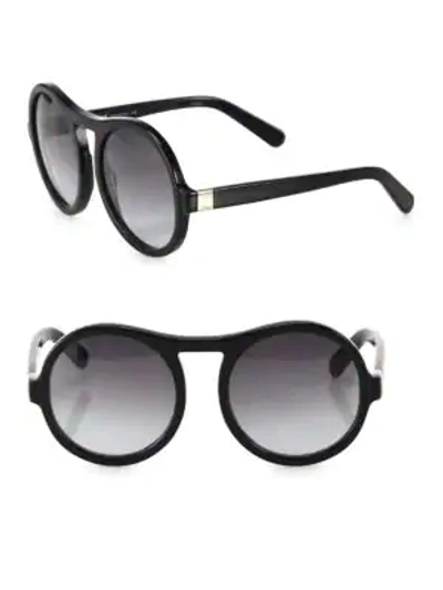 Shop Chloé Marlow 57mm Aviator Sunglasses In Black