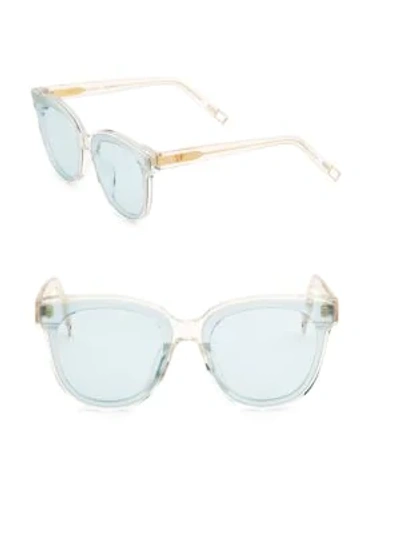 Shop Gentle Monster Inscarlet 66mm Tinted Square Sunglasses In Light Blue