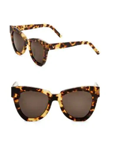 Shop Gentle Monster Laser 50mm Tinted Square Sunglasses In Tortoise