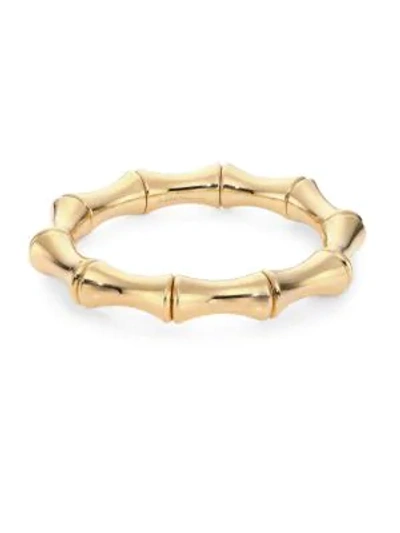 Shop Gucci Bamboo 18k Yellow Gold Bangle Bracelet