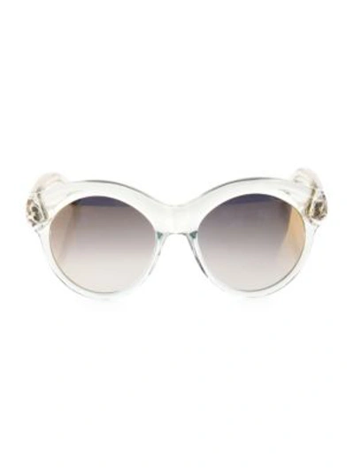 Shop Givenchy 54mm Rounded Sunglasses In Crystal