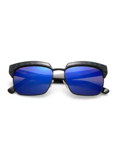 Shop Mcm Visetos 56mm Rectangle Sunglasses In Black
