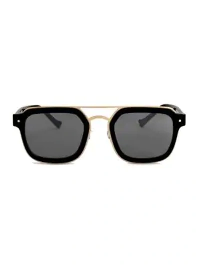 Shop Grey Ant Notizia 52mm Square Sunglasses In Black