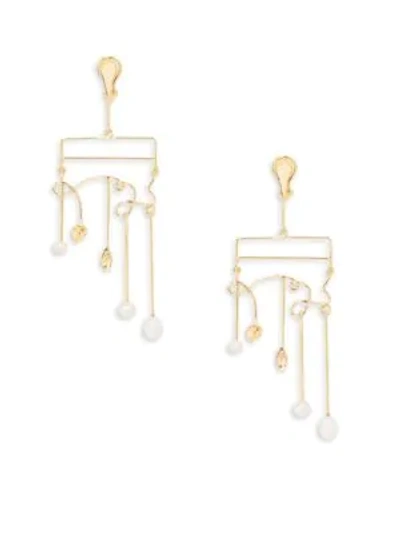 Shop Aurelie Bidermann Sirocco Baroque Pearl & 18k Gold Dipped Drop Earrings