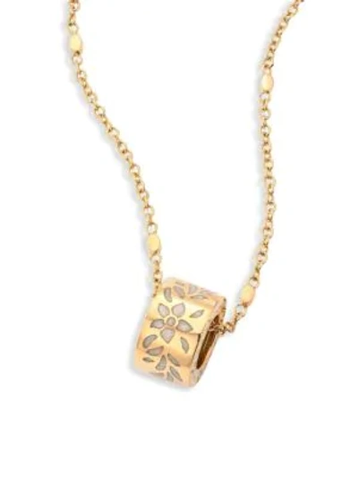 Shop Gucci Icon Blossom Collection Pendant Necklace In Gold
