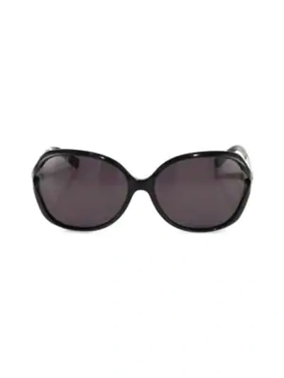 Shop Gucci 60mm Oversized Butterfly Sunglasses In Black