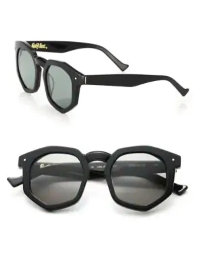 Shop Grey Ant Composite 56mm Round Sunglasses In Black