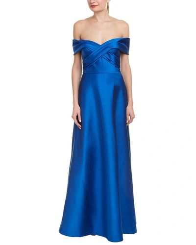 Shop Theia Gown In Blue