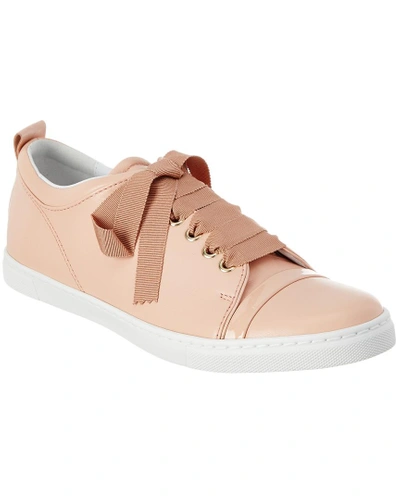 Shop Lanvin Leather Lace In Pink