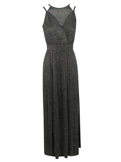 Shop M Missoni Sleeveless Dress In Gray