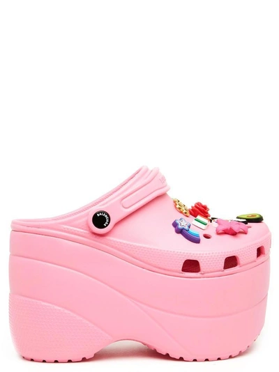 Shop Balenciaga Platform Rubber Clogs In Pink