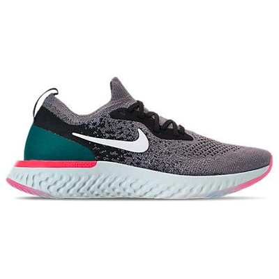Shop Nike Women's Epic React Flyknit Running Shoes, Grey