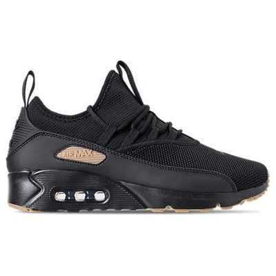 Nike Men's Air Max 90 Ez Casual Sneakers From Finish Line In Black/black  Gum/ Light Br | ModeSens