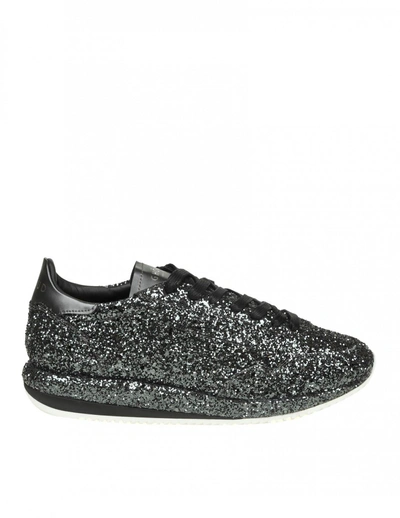 Shop Ghoud Sneakers In Glitter Color Black