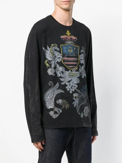 Shop Etro Front Printed T