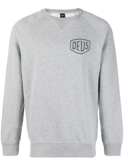 Shop Deus Ex Machina Logo Sweatshirt - Grey