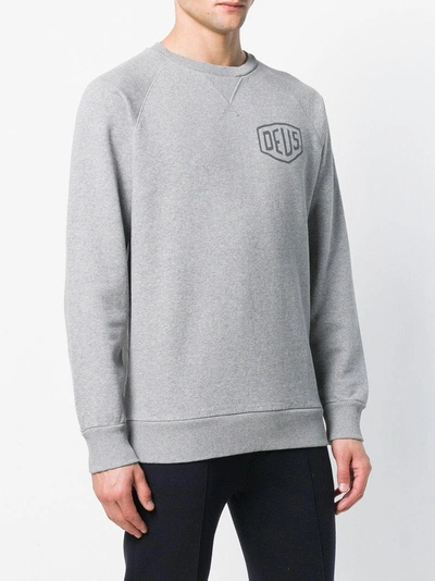 Shop Deus Ex Machina Logo Sweatshirt - Grey