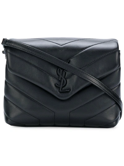 Shop Saint Laurent Small Loulou Bag - Black