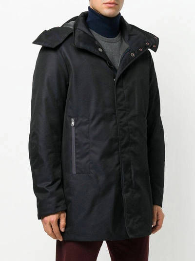 Shop Peuterey Piaza Padded Coat - Black