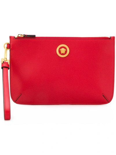 Shop Versace Palazzo Clutch - Red