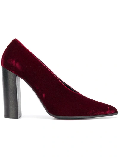 Shop Stella Mccartney Pointed Pumps In Red