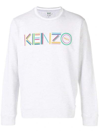 Shop Kenzo Logo Sweatshirt - Grey