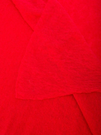 Shop Botto Giuseppe Long Plain Scarf - Red