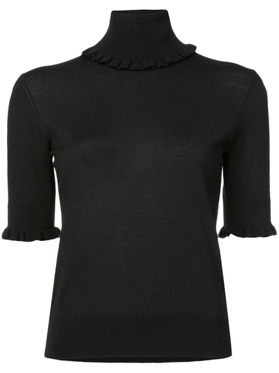 Shop Michael Kors Collection Knitted Top - Black