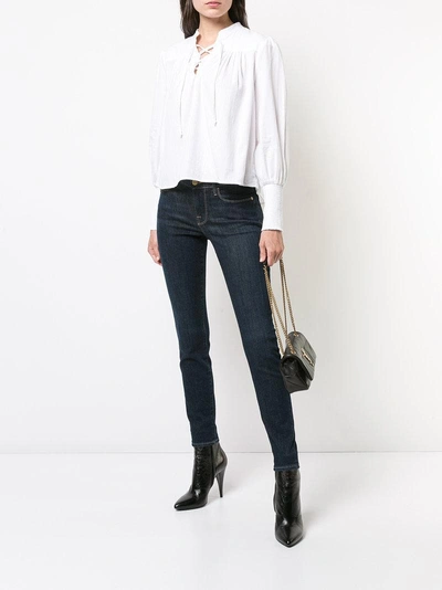 Shop Frame Lace-up Front Blouse - White