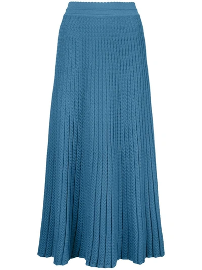 Shop Molli Flore Pleated Skirt - Blue