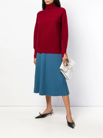 Shop Molli Flore Pleated Skirt - Blue