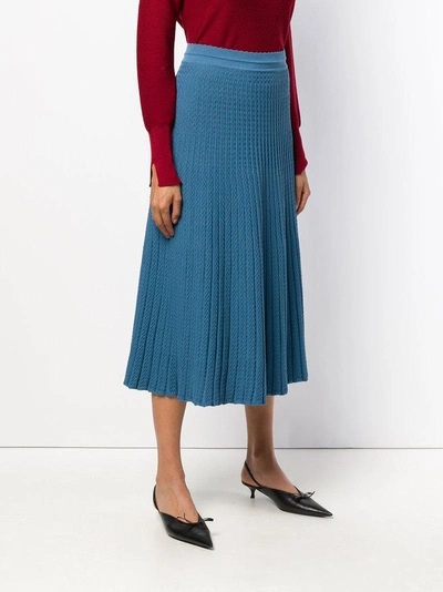 Shop Molli Flore Pleated Skirt - Blue