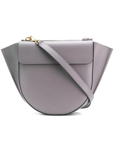 Shop Wandler Hortensia Medium Shoulder Bag - Grey