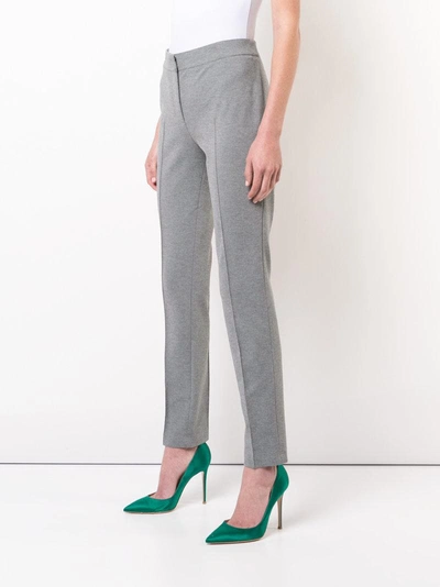 Shop Akris Punto Tailored Trousers - Grey