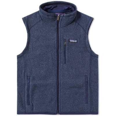 Shop Patagonia Better Sweater Vest In Blue