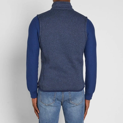 Shop Patagonia Better Sweater Vest In Blue